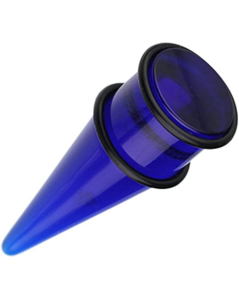 Basic Shorty UV Acrylic Ear Stretching Taper 15/32" (12mm), Blue $9.68 Body Jewelry