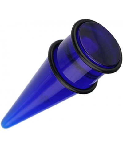 Basic Shorty UV Acrylic Ear Stretching Taper 15/32" (12mm), Blue $9.68 Body Jewelry