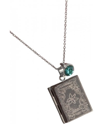 12 Princesses Birth Flower Book Necklace, Stainless Steel Necklace December - Hadley Silver $19.74 Necklaces