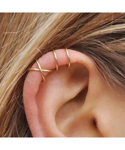 Ear Cuff Earrings for Women non Piercing Ear Hoop Earrings Stainless Steel Clip On Cartilage Earring Huggie Dainty Minimal Cr...